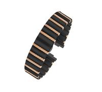 Ceramics+Metal Strap For Huawei Watch Fit 5 5Pro 4 4Pro 3 Bracelet For Huawei Fit5 Women Replace Watchband Accessories(Rose gold black,For Fit 4)