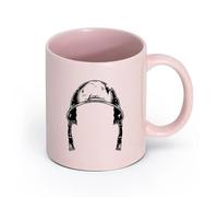 Ceramics Porcelain Coffee Mugs Military Base Soldier Helmet Wartime （11oz/320ml） for Coffee, Soup, Tea, Milk, Latte, hot Cocoa, Ladies, Men Pink