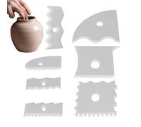 Ceramics Trimming Tools,Ceramic Sculpting Tool 7-Piece | Ergonomic Craft Material With Foot Shaper For Cutting In Classroom Art Projects Novice And Art School Enthusiasts