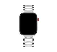 Ceramics Watchbands for Huawei Watch Fit3 Fit4 Stainless Steel Buckle Bracelet for HUAWEI FIT 4Pro Replacement Band Accessories(Silver white,For FIT4)
