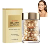 Ceramide Capsules Hydrating Serum, Daily Skin Barrier Repair & Moisture Boost, Anti-Aging Firming Capsules for Fine Lines & Elasticity, Brightening & Smoothing Ceramide Essence (1pcs)
