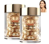 Ceramide Capsules Hydrating Serum, Daily Skin Barrier Repair & Moisture Boost, Anti-Aging Firming Capsules for Fine Lines & Elasticity, Brightening & Smoothing Ceramide Essence (2pcs)