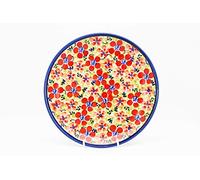 Ceramika Boleslawiec Handmade Polish Pottery Side/Dessert Plate (19.5cm) Holly Pattern