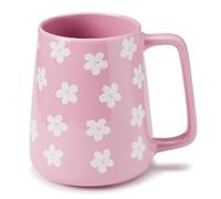 Ceraozmus 24 oz Large Ceramic Coffee Mug with Big Handle, Handmade Kiln Glazed Large Coffee Mug Tea Cup, Novelty Mug，Unique Uneven Surface for Office and Home，Microwave and Dishwasher Safe (Purple)