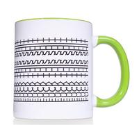Ceraozmus Funny Coffee Mugs，A Novelty Ceramic Coffee Mug with a Hidden Message,Gift for Work Bestie,Friends, Family, Ceramic Cup，A Humorous and Unique Gift for Coffee Lovers (11 OZ Green)