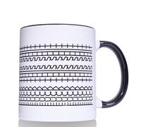 Ceraozmus Funny Coffee Mugs，A Novelty Ceramic Coffee Mug with a Hidden Message,Gift for Work Bestie,Friends, Family, Ceramic Cup，A Humorous and Unique Gift for Coffee Lovers (11 OZ Black and White)