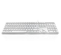 Accuratus KYBAC301-USBCMAC keyboard Universal USB QWERTY UK International White