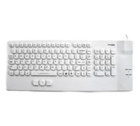 AccuMed Compact - USB Compact Layout Sealed IP67 Antibacterial Medical/Clinical Keyboard with Mousepad