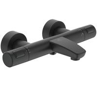 Thermostatic Bath Shower Mixer Tap Ideal Standard Ceratherm T25 Silk Black