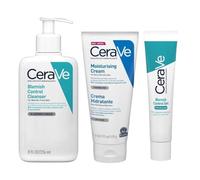 CeraVe Blemish Control Cleanser 236ml + Moisturising Cream 177ml + Blemish Control Gel 40ml - Daily Routine for Clearer, Hydrated Skin
