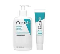 CeraVe Blemish Control Cleanser & Gel Set - 2% Salicylic Acid & Niacinamide - Daily Anti-Blemish Skincare Duo for Oily, Blemish-Prone Skin (Cleanser 236ml + Gel 40ml)