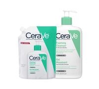 CeraVe DUO Foaming Facial Cleanser 473ml & Foaming Cleanser Refill 473