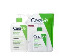 CeraVe DUO Hydrating Cleanser 473ml & Hydrating Cleanser Refill 473ml