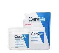 CeraVe DUO Moisturising Cream 454g & Moisturising Cream Refill 454g