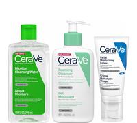 CeraVe Foaming 3 Step Double Cleanse and Moisturise Bundle