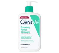 CeraVe Foaming Facial Cleanser | Daily Face Wash for Oily Skin with Hyaluronic Acid Ceramides and Niacinamide| Fragrance Free | 16 Fluid Ounce