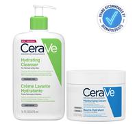 CeraVe Hydrating Cleanser & Moisturising Cream Pot Duo 473ml & 340g