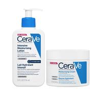 CeraVe Intensive Moisturising Lotion 236ml & Moisturising Cream Pot 340g Duo