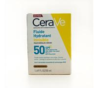 CeraVe Invisible Hydrating Fluid Sunscreen SPF 50 for normal to dry skin with 3 essential ceramides 50 ml