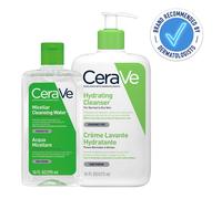 CeraVe Micellar Water 295ml + Hydrating Cleanser 436ml (Double Cleansing Routine) Duo