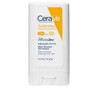 CeraVe Mineral Sunscreen Stick SPF 50 | Broad Spectrum SPF + Hyaluronic Acid + Ceramides | Titanium Dioxide & Zinc Oxide Sunscreen | 100% Mineral Face