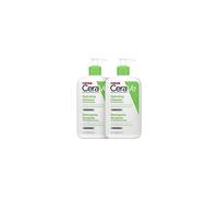 CeraVe Moisturising Cleansing Lotion for Face and Body, Normal to Dry Skin, with Hyaluronic and 3 Essential Ceramides, 2 x 473 ml
