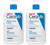 CeraVe Moisturising Lotion Duo Pack - With Hyaluronic Acid & 3 Essential Ceramides - Lightweight Daily Hydration for Face & Body, Suitable for Dry & Sensitive Skin 473ml x 2