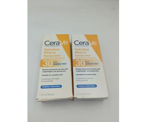 CeraVe Moisturizing Mineral Sunscreen Face Sheer Tint SPF 30 - X2