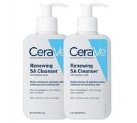 CeraVe Salicylic Acid Cleanser | 8 Ounce Pack of 2 | Renewing Exfoliating Face Wash with Vitamin D for Rough and Bumpy Skin | Fragrance Free