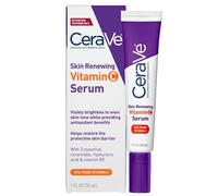 CeraVe Vitamin C Serum for Face with 10% Pure Vitamin C, Hyaluronic Acid & 3 Essential Ceramides, Skin Brightening Antioxidant Serum, 1oz