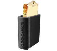 CERAVI 3D Printed Book Shaped Bookmark Holder, Pencil and Pen Holder, Black, Plastic, 1 Piece