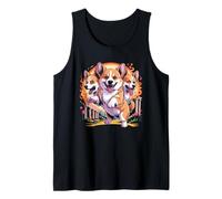 Cerberus Corgi Three-Headed Hellhound Mythology Dog Lover Tank Top