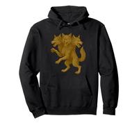 Cerberus Crest Renaissance Fantasy Heraldic Medieval Myth Pullover Hoodie