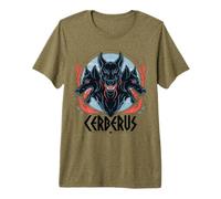 Cerberus Greek Mythology Lover Three Headed Dog Myth Vintage Premium T-Shirt