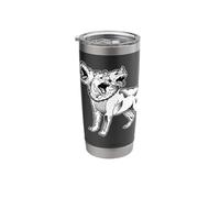Cerberus Hell Hound Blackwork Minimal Stainless Steel Insulated Tumbler