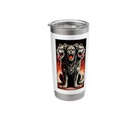 Cerberus Three-Head Guardian Mythical Beast Underworld Stainless Steel Insulated Tumbler