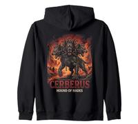 Cerberus Three Headed Dog Hound of Hades Underworld Zip Hoodie