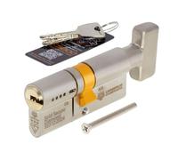 CERBERUS TS007 3-Star Thumbturn Euro Cylinder SSD Door Lock - 50/50 (100mm)