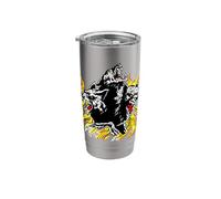Cerberus with Flames Skulls Mythical Hells Guard Hell Dogs Stainless Steel Insulated Tumbler