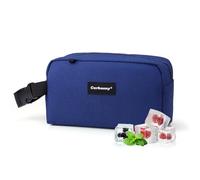 Cerbonny Small Cooler Bag Freezable Lunch Bag for Work School Travel,Small Lunch Bag,Small Insulated Bag For Adults/Kids,Freezer Lunch Bags,Mini Lunch Bag Fit For Yogurt（Navy Blue-1）