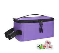 Cerbonny Small Cooler Bag Freezable Lunch Bag, Small Lunch Bag Insulated with Ice Pack, Mini Cooler Bag for Work School Trip,Fit for 3+,(Purple)
