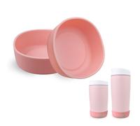 CERCGVEL 2 Packs Silicone Boot Compatible with Owala SmoothSip Slider 12oz/20oz, Protective Sleeve for Coffee Tumbler Travel Mug Cup, Anti-Slip Boot Accessories, BPA Free (Pink)