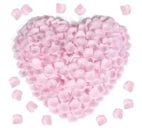 CERCTLA 1200 pcs Pink Rose Petals, Artificial Rose Flower, No-Taste Emulation Rose Petals for Romantic Scenes Wedding, Birthday, Confession Decoration, Party