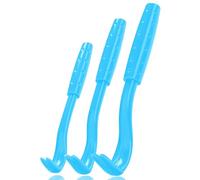 CERCTLA 3Pcs Tick Remover Tool, Painlessly Tick Removal Tool, Professional Ticks Remover Kit for Dog Cats Rabbits, Ideal Ticks Hooks for Pet Shop (Blue)