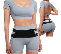 CERCTLA Sacroiliac SI Joint Hip Belt, Sacroiliac Hip Support Band for Men Women, Lower Back Support Brace for Men and Women for Sciaticas, Pelvis, Lumbar, Nerve, Leg