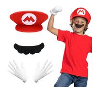 CERCTLA Super Workman Costumes, Cosplay Costume Accessories Kits with Cap Beard Gloves, Super Workman Fancy Dress Costume for Halloween Cosplay Carnival Party