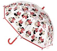 Cerdá-2400-0512 Minnie Umbrella, Transparent, Multicoloured, Single (2400-0512), Assorted Colour/Model