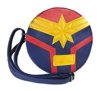CERDA ARTESANIA Unisex Adults’ Bolso Bandolera Captain Marvel Crossbody Bag, Blue (Azul), 5x18x18 Centimeters (W x H x L)