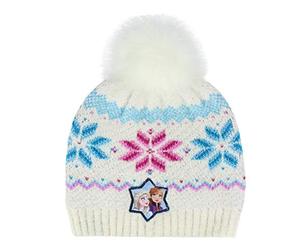 CERDA ARTESANIA Unisex Gorro Pompon Frozen 2 Beanie Not Applicable, White (Blanco 31), One Size