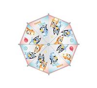 Blue Manual Transparent Umbrella for Kids with Official Bluey Design, Manual Safety Opening and High Protection Dome for Kids on Rainy Days, Bluey T45C:45CM Licensed Product